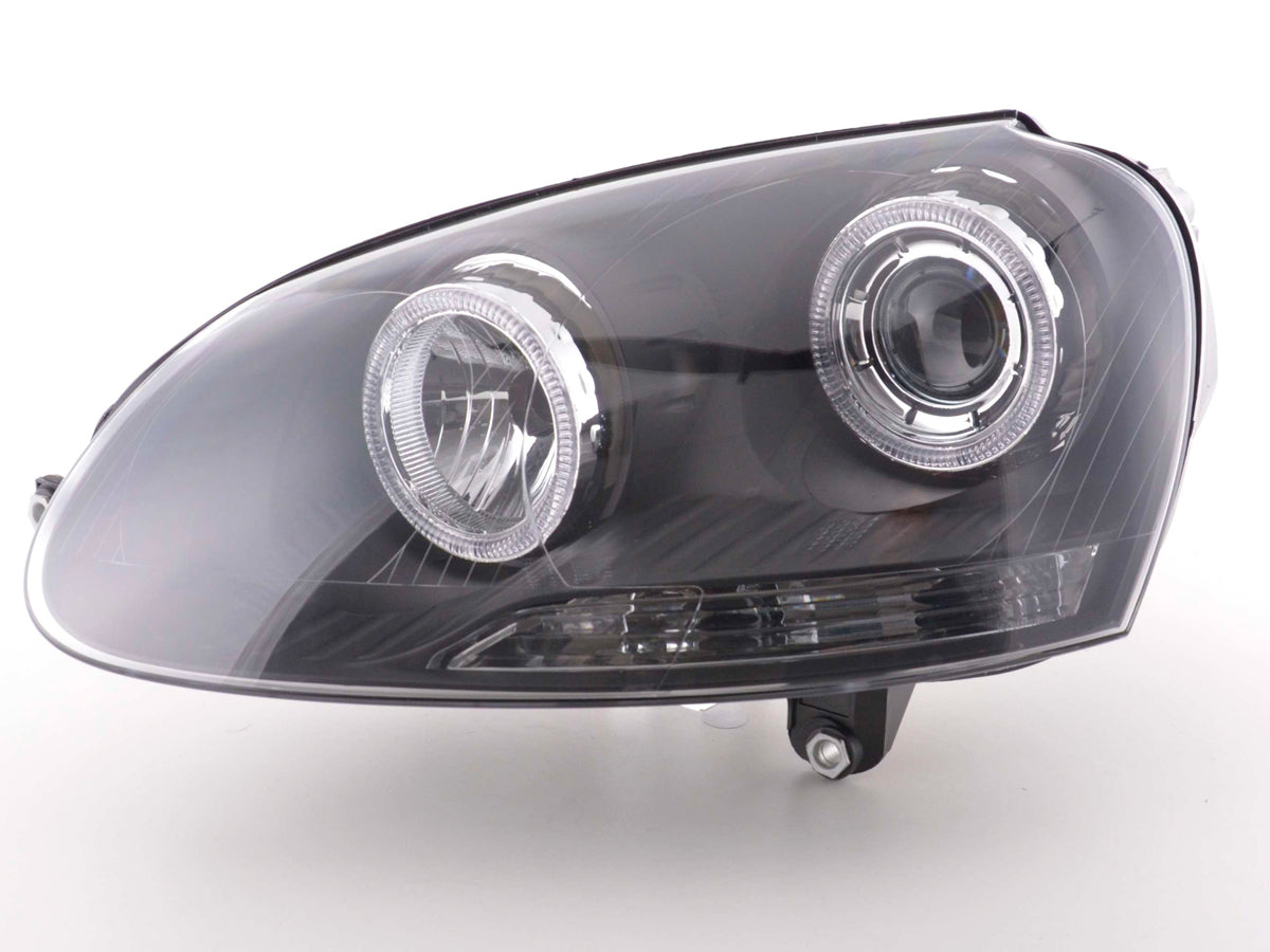 Scheinwerfer Set Angel Eyes VW Golf 5 Typ 1K 03-08 schwarz Scheinwerfer Set Angel Eyes VW Golf 5 Typ 1K 03-08 schwarz